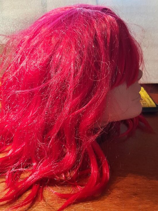 NEW ! Long Hair 18 In Curly Wig Red main image 7
